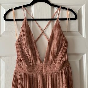 Rose gold sparkle dress